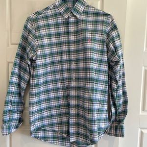 Ralph Lauren Button Up Shirt Medium Blue Green Pink